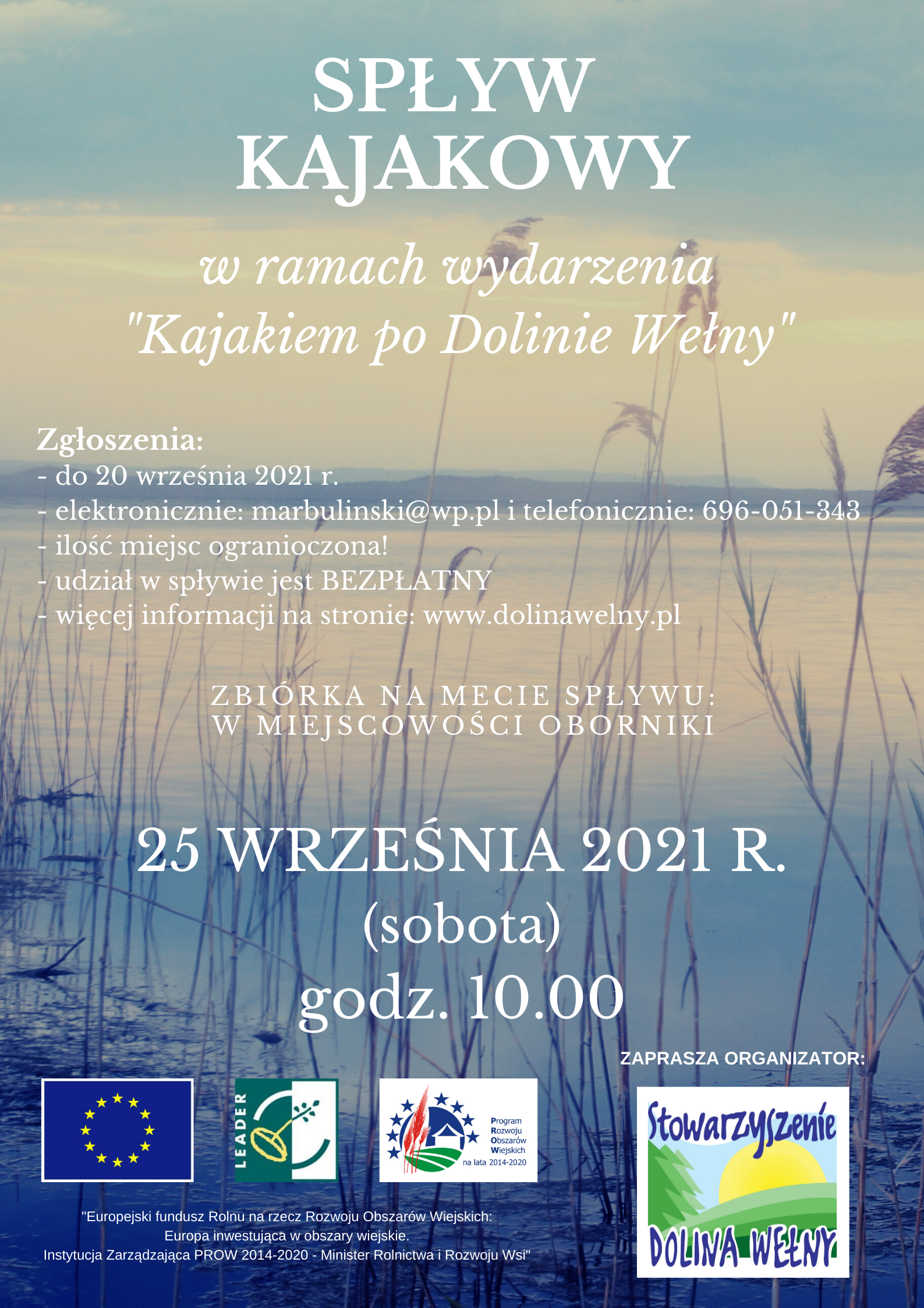 spływ kajakowy z dolina wełny