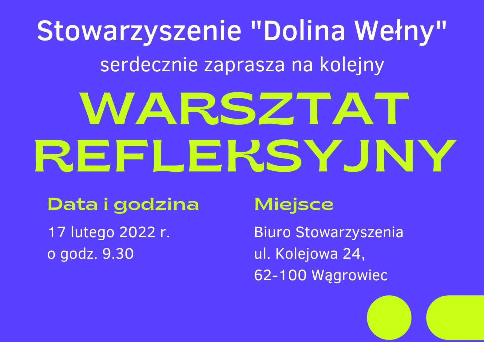 warsztat refleksyjny — 1