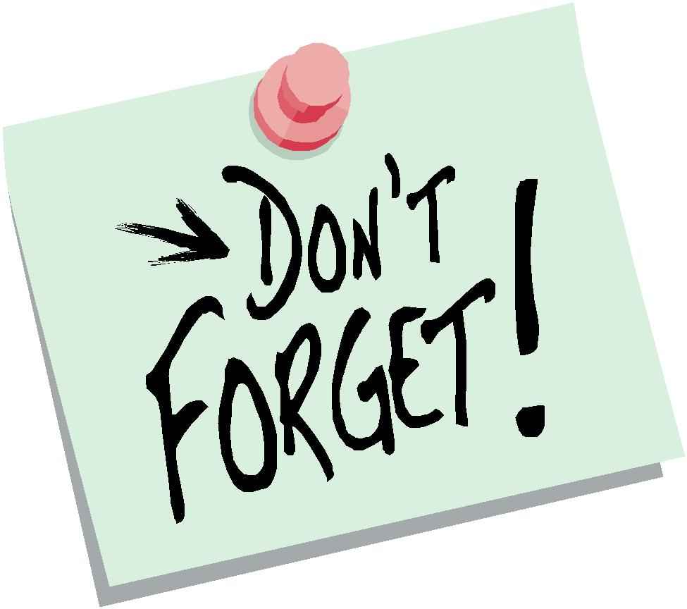 dont forget