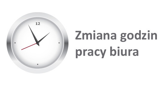 zmiana godzin pracy biura